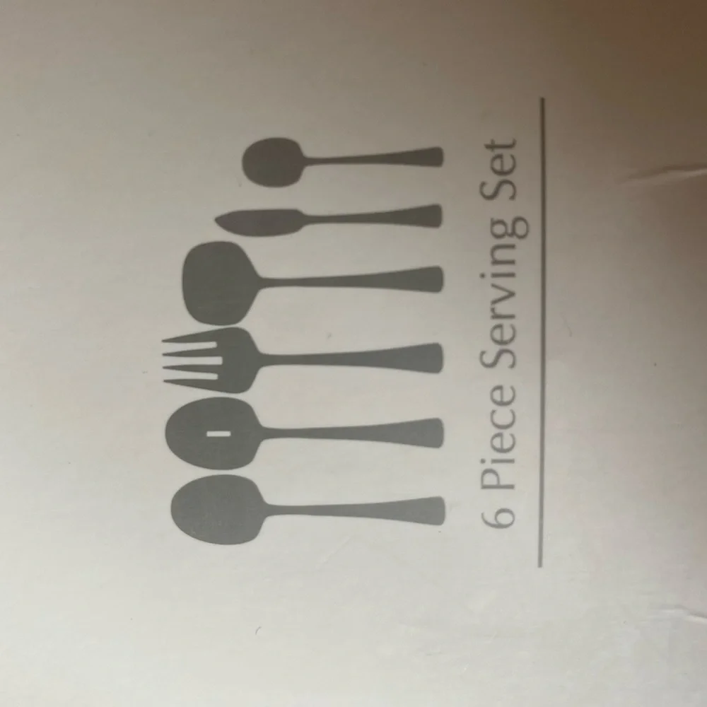 Oneida Curva Six piece stainless steel serving set